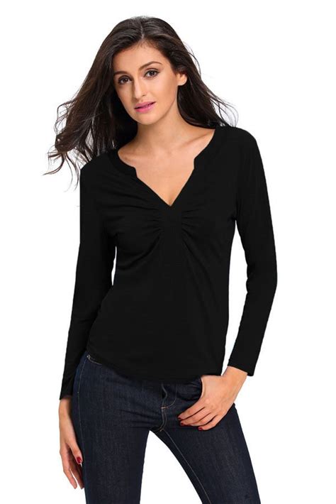 long sleeve v neck prada shirt woman|Women's Shirts And Tops .